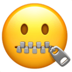 zipper smile emoji